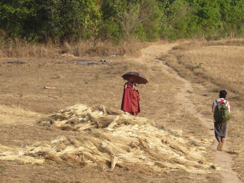 A passing monk.